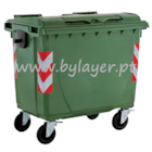 Contenedor de basura con ruedas 610L