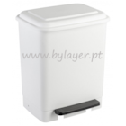 Contenedor de basura con ruedas 26L con pedal