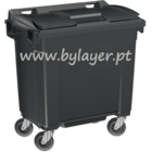 Contenedor de basura con ruedas 800L