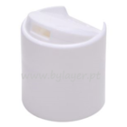 Tapa DISC TOP de rosca 28/410 blanca liso