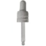 Tapa rosca precintable estriada blanca PP18 con pipeta cuentagotas para botella 10ml