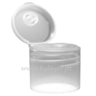 Tapa FLIP TOP de rosca 28/410 transparente liso