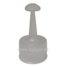 Tapón cánula rosca 24/410 transparente estriado