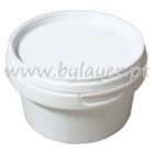 Cubo blanco 240ml con tapa precintable