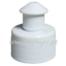 Tapa PUSH-PULL rosca 28/410 blanca estriado