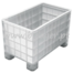 Contenedor palet de 250L cerrado (1000x600x650mm) con 4 pies