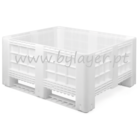 Contenedor palet de 430L cerrado (1200x1000x580) con 2 patines
