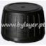 Tapón de rosca a presintable 28/410 negro estriado ancho con liner