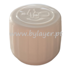 Tapón de rosca a presintable 28/410 blanco estriado ancho con protección para niños y liner