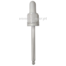 Tapa rosca precintable estriada blanca PP18 con pipeta cuentagotas para botella 100ml