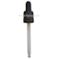 Tapa rosca precintable estriada negro PP18 con pipeta cuentagotas para botella 100ml