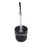Tapón de rosca negro estriado con precinto PP18, con cepillo 57 mm de altura