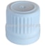 Tapa de rosca precintable PP18 blanco con liner estriado