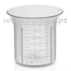 Vaso medidor graduado de 30 ml para tapón de rosca PP28