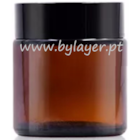 Bote vidrio 100ml ámbar con 61mm diámetro