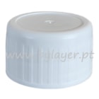 Tapón de rosca 28/410 blanco estriado ancho