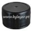 Tapón de rosca 28/410 negro estriado ancho