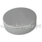 Tapa blanca de rosca de 52 mm lisa para tarro de vidrio de 50 ml