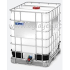 Depósito IBC de 1250L Homologado UN con palet de acero, galvanizado