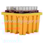 Cubeto de retención 1300 L, 1380x1380x900mm, en Polietileno, para IBC de 1000L