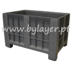 Contenedor palet de 470L cerrado (1200x800x760mm) con 4 pies